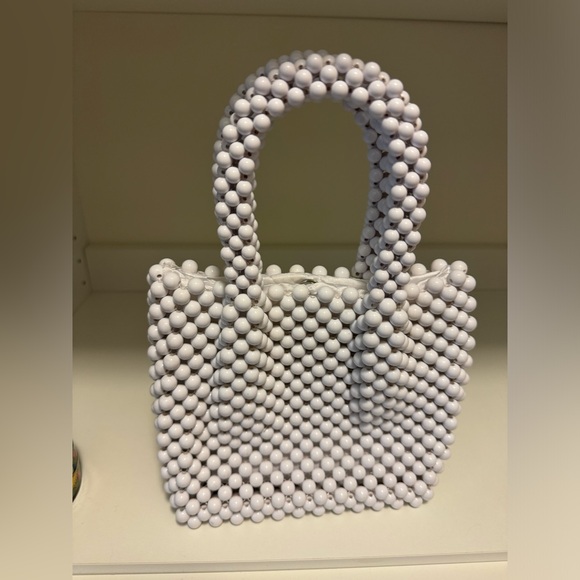 Dual Handle Mini Beaded Bag - Picture 9 of 16